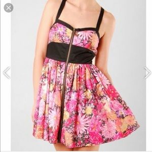 Jonica Front-Zip Floral dress by Jack by BB Dakota